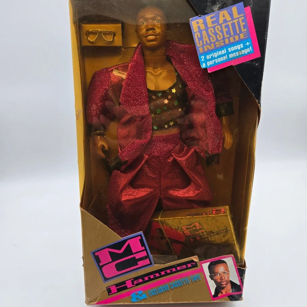 Vintage 1991 Mattel MC Hammer Doll NIB With Real Exclusive Cassette Tape Mattel